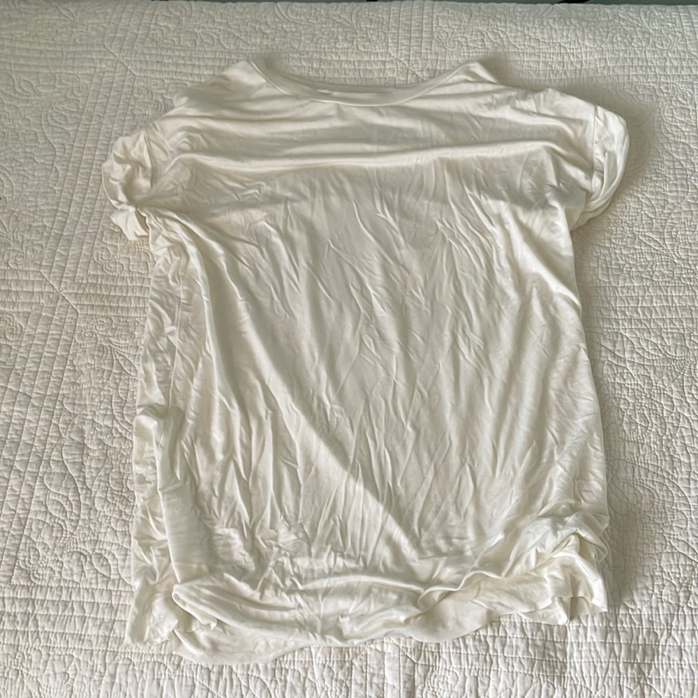 Audrey T-shirt dress, pale white